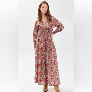 CULTHERA | manila rose block print dress